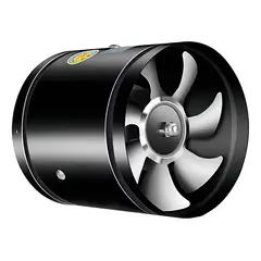 KUANGYE - Extractor / Ventilador 6 Pulgadas Quincho / Campana Industrial Color Negro