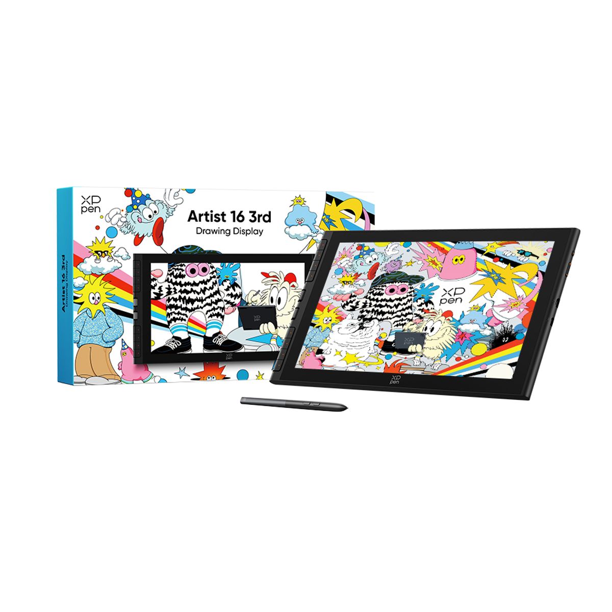 XP-PEN - XPPen Artist 16 3rd Tableta Gráfica con Pantalla 16 Pulgadas Negro
