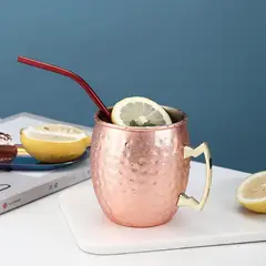 VIDA BUENAS - Bonita Taza De Cobre De Lujo Moscú Para Bebidas De Cóctel 530ml