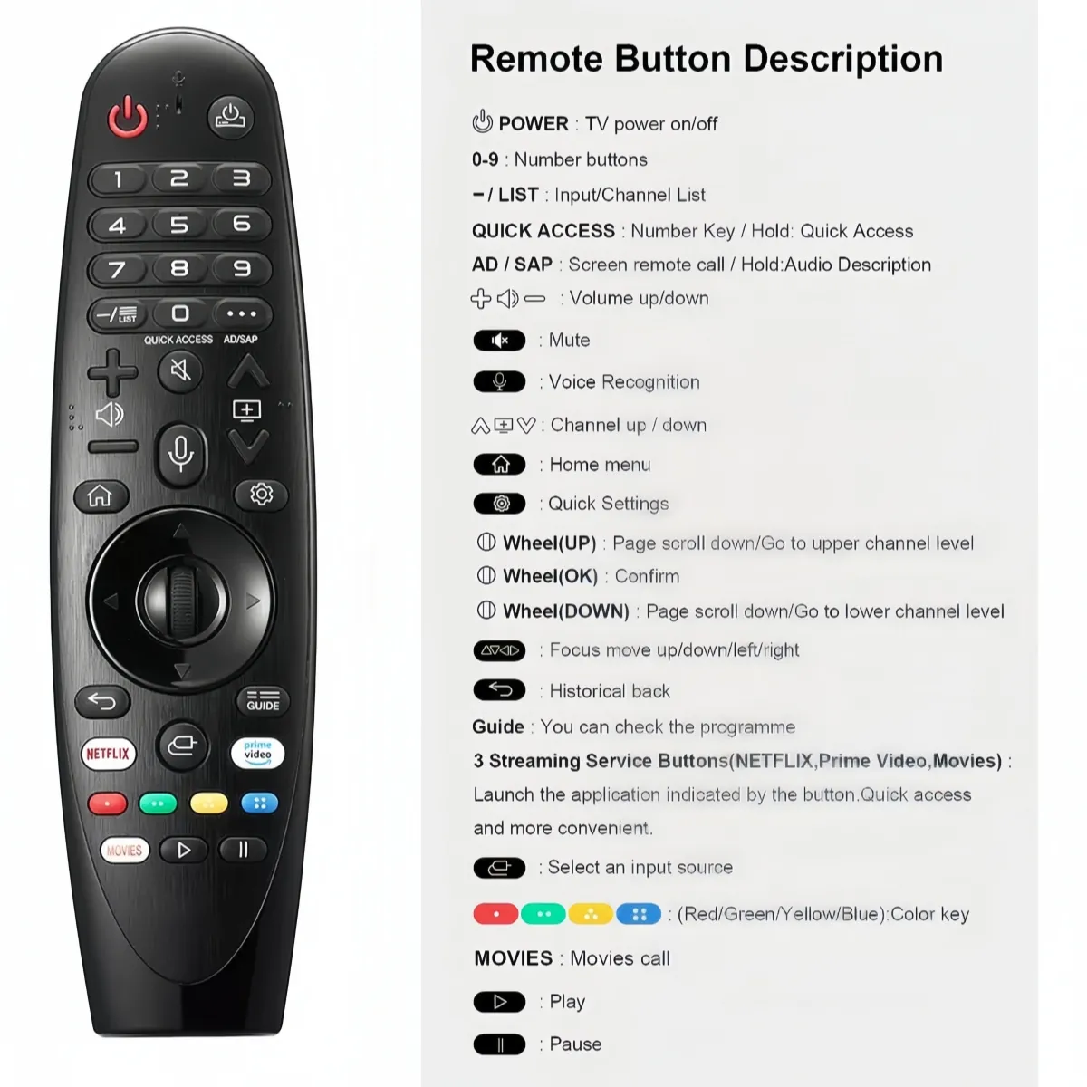 VIDA BUENAS - Control Magic Para LG Smart Tv Con Puntero Voz Nuevo8008