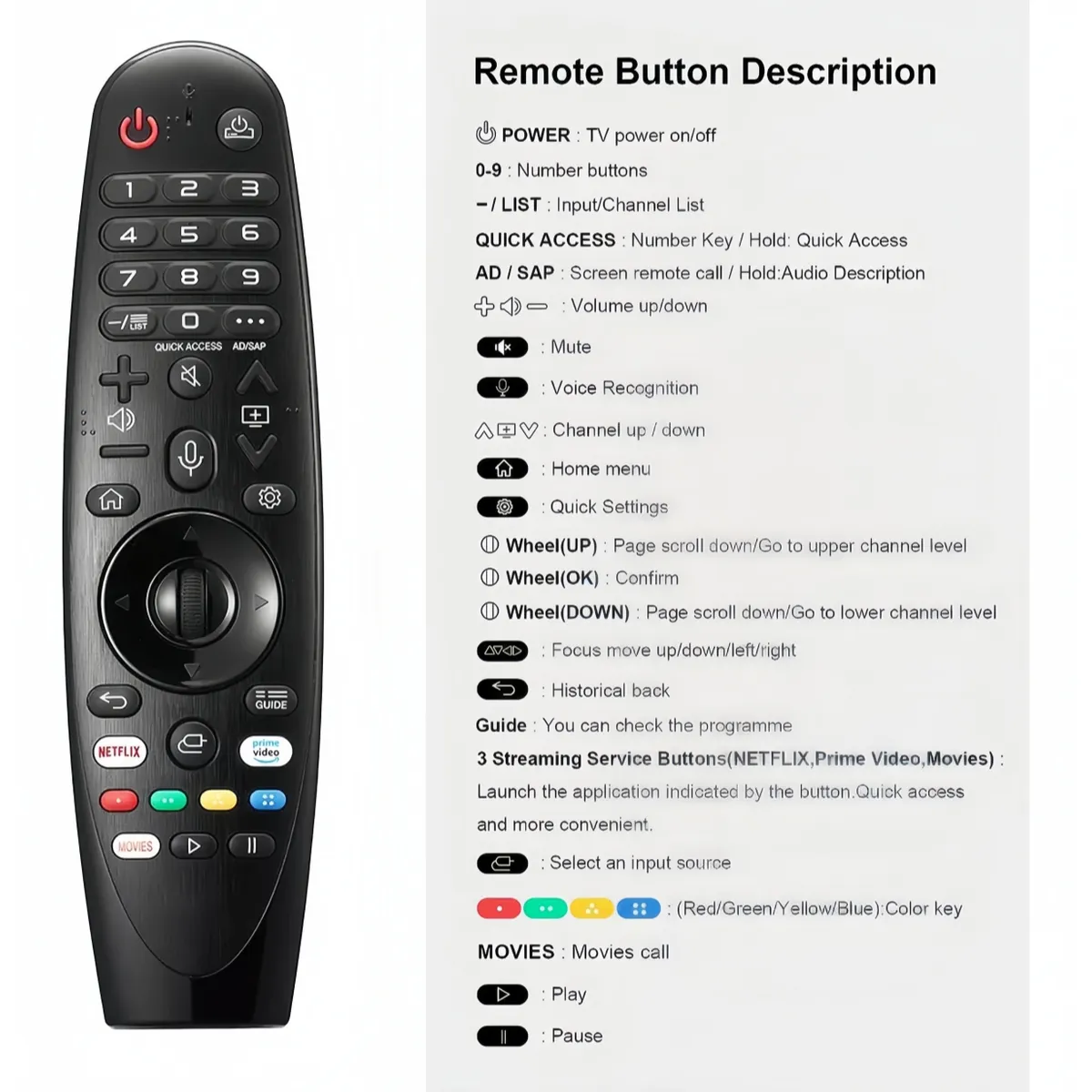 VIDA BUENAS - Control Magic Para LG Smart Tv Con Puntero Voz Nuevo8008
