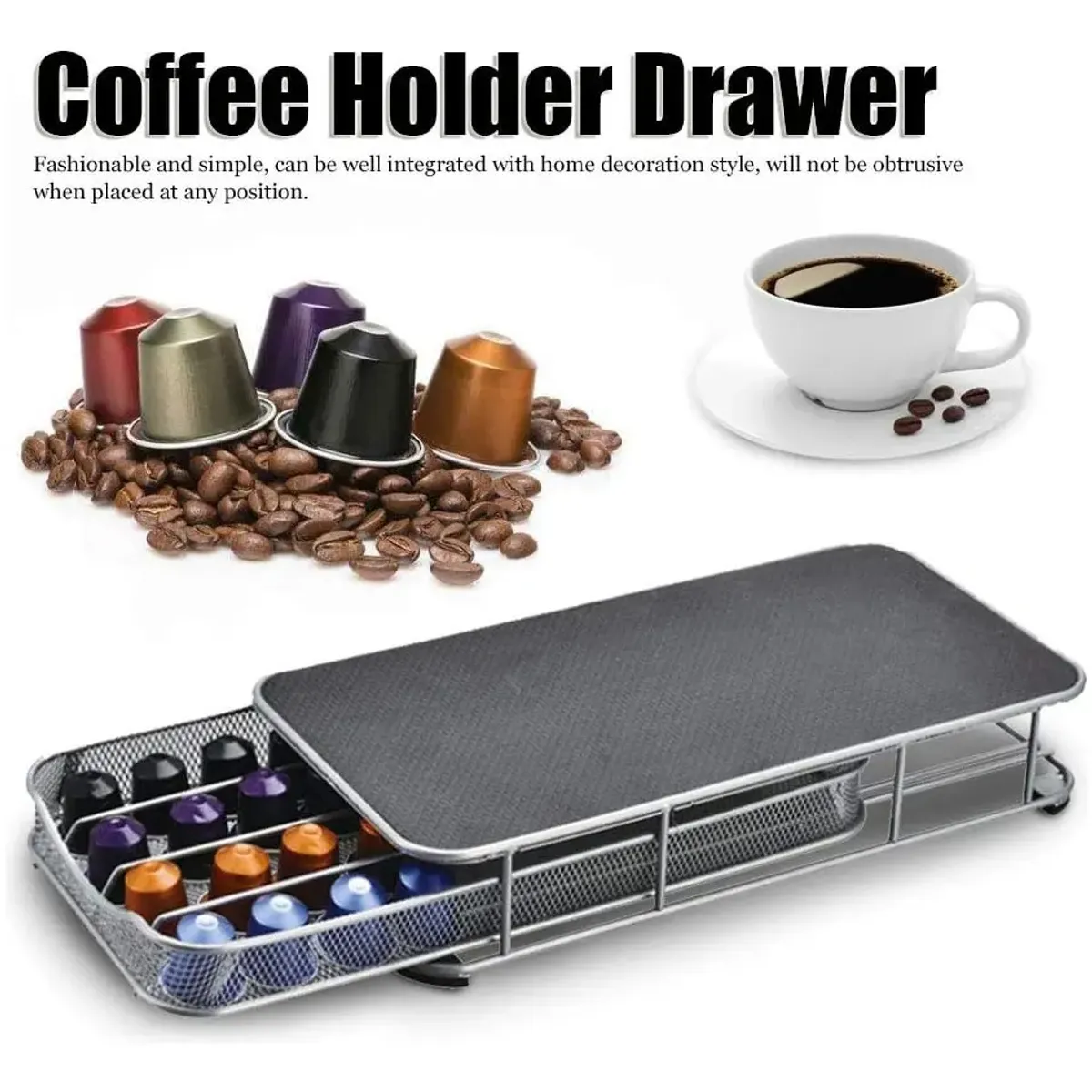 VIDA BUENAS - Porta Cápsulas De Café Para  Organizador De Café 40 Unidades