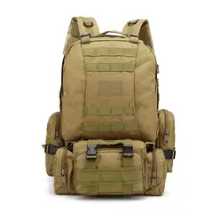 SANKARA - Mochila Táctica 55L Gran Capacidad Desmontable Outdoor para Viaje Trekking Aventura y Camping