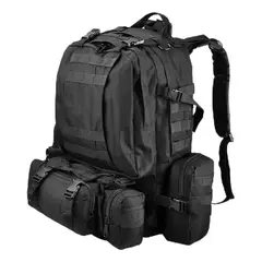 SANKARA - Mochila Táctica 55L Gran Capacidad Desmontable Outdoor para Viaje Trekking Aventura y Camping