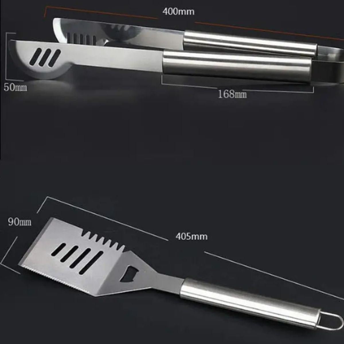 GENERICO - Set Parrillero Asado Barbacoa 18 Pcs En Maleta Kit Parrilla
