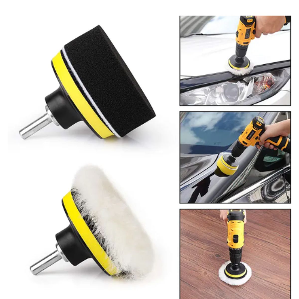 GENERICO - Kit De 11 Piezas Esponjas Pulir Almohadillas Para Auto