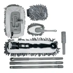 GENERICO - Kit Cepillos De Microfibra Auto Hogar Interior Y Exterior