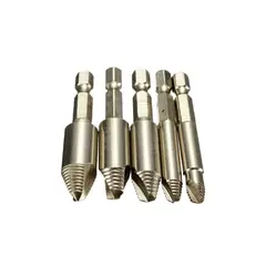 GENERICO - Set Brocas Extractor Tornillos Pernos Rotos Cabeza Rodada