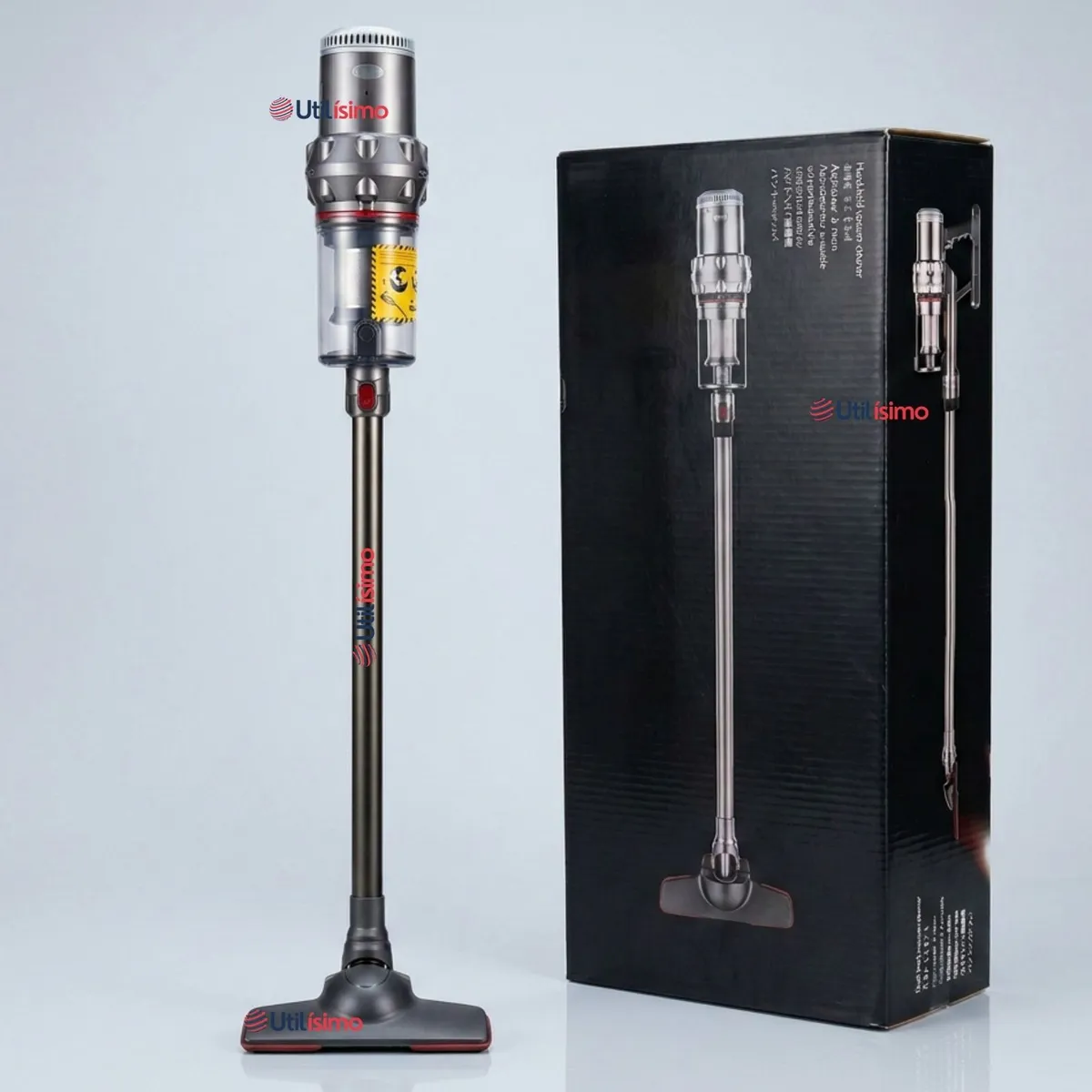 LINE - Aspiradora Vertical Portátil 3 Velocidades Filtro Hepa Lavable