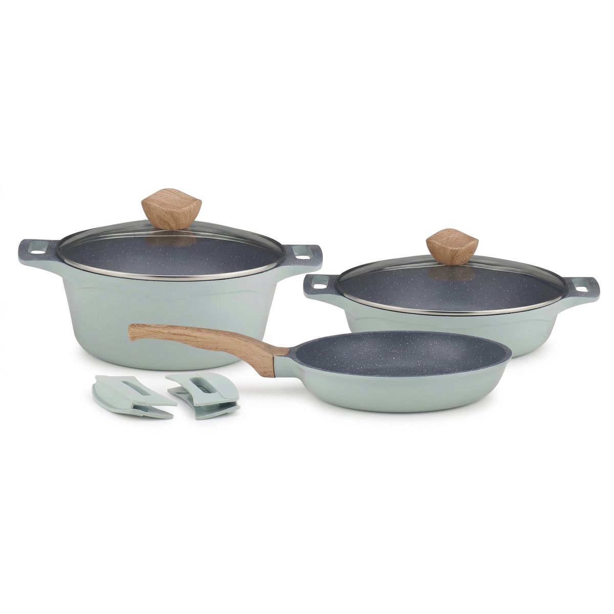 MP - Bateria 5 Piezas Aluminio Fundido Modelo Monaco Marca Seki