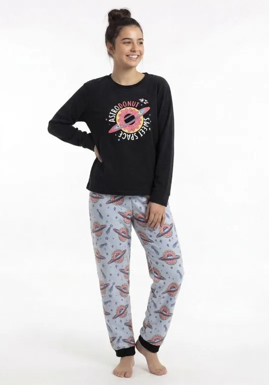 Pijama Teens nina Polar 65.1625M Negro 12