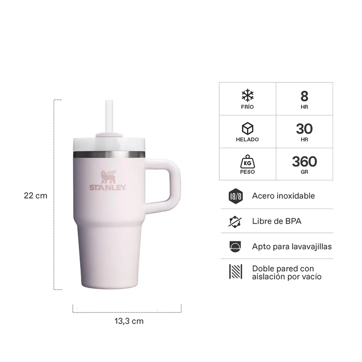 STANLEY - Quencher H2.0 Adventure Rosa Palo - 591 ml