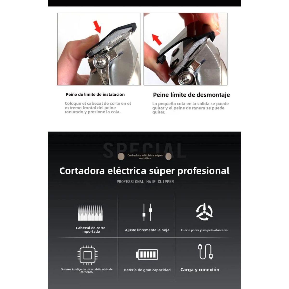 TIOZONEY - Cortapelo Profesional