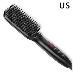 TIOZONEY - Plancha de Pelo y Barba 2 en 1 con Peine Alisador