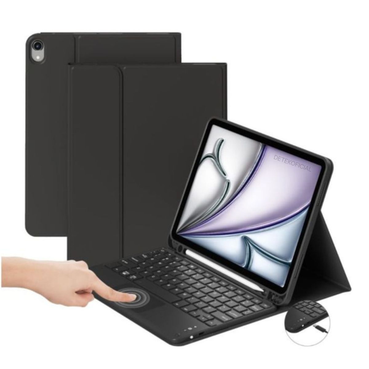 GENERICO - Funda + Teclado Touchpad Para iPad Air 11 M4 2026