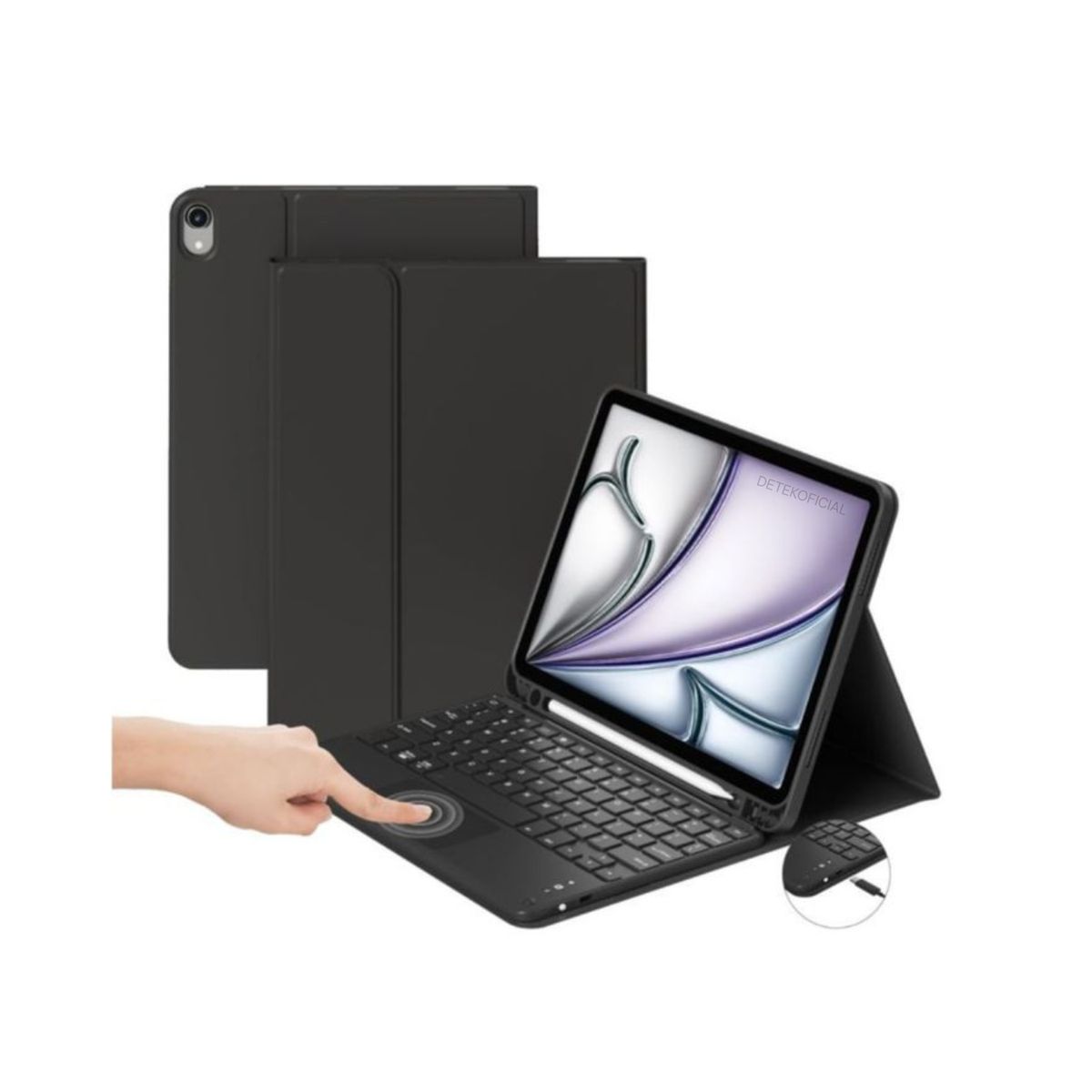 GENERICO - Funda + Teclado Touchpad Para iPad Air 11 M4 2026