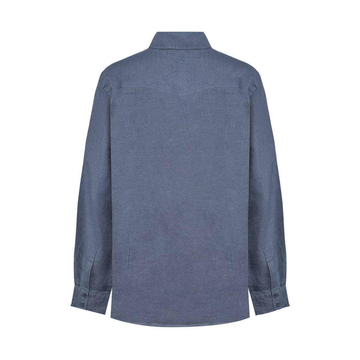 ROCKFORD - Blusa Lino Orgánico Mujer Lirio Azul ROCKFORD