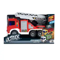 ULTRAX - Camión de bomberos con Escalera a Fricción con Luz y Sonido Escala 116