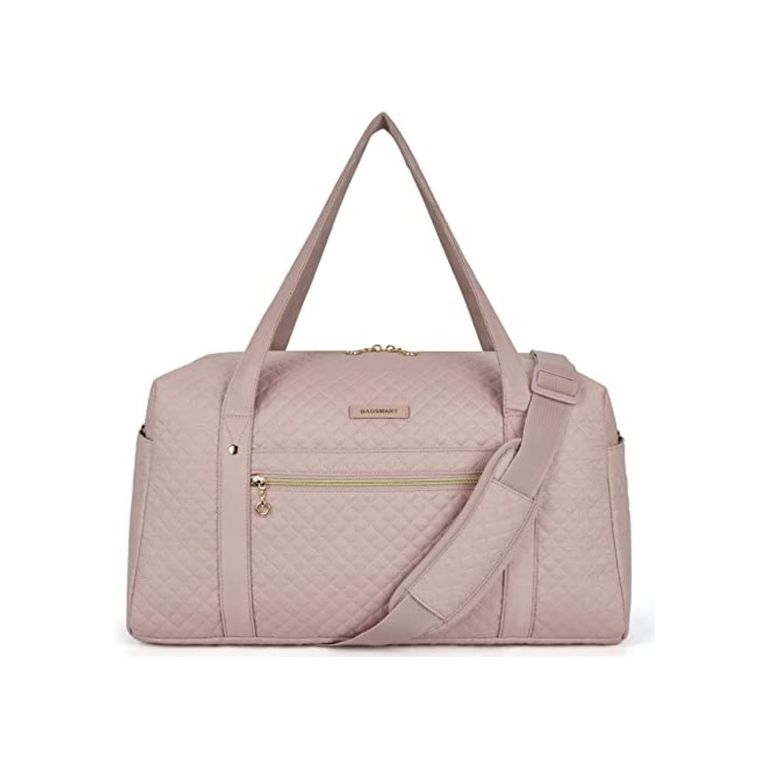 Bolso Fin de Semana con Bolsa para Zapatos Rosado Rosa TALLA UNICA