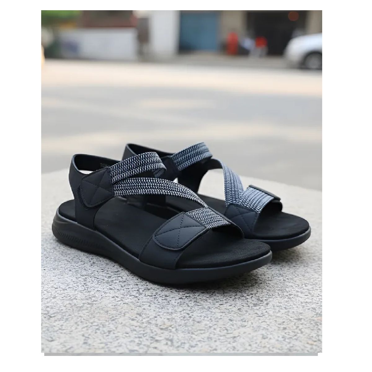 HERIEL - sandalia de mujer con velcro y gomas  tgh01