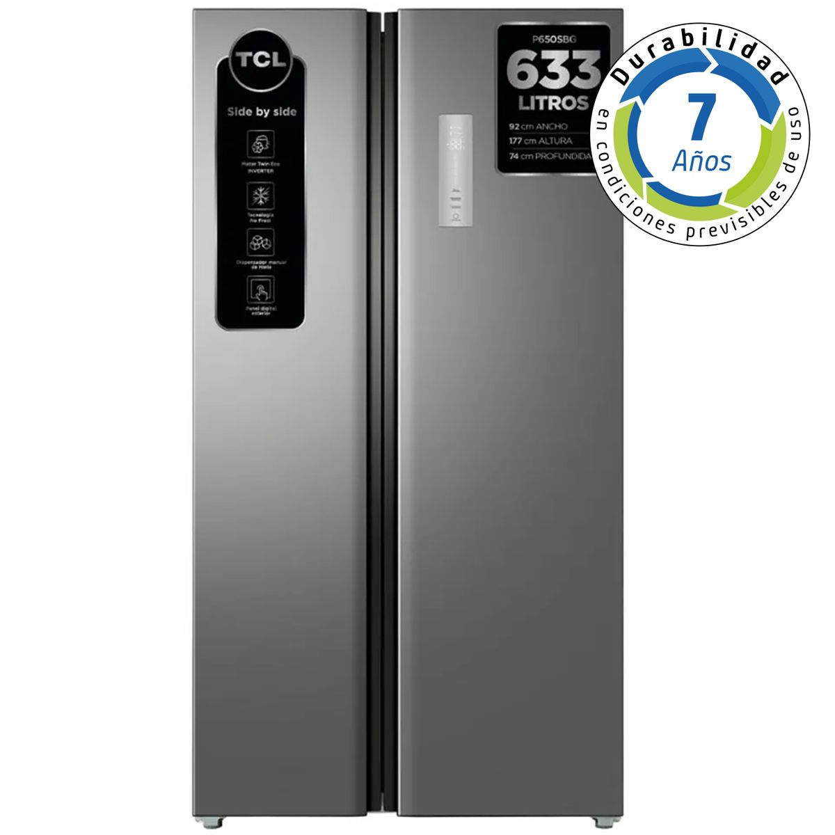 Refrigerador Side by Side TCL 633L P650SBG, marca TCL - Foto Principal