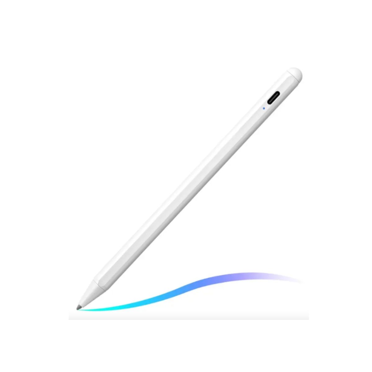 GENERICO - Lápiz Stylus Pen Activo Universal - Punta Fina 1.2mm con Rechazo de Palma y Carga USB-C