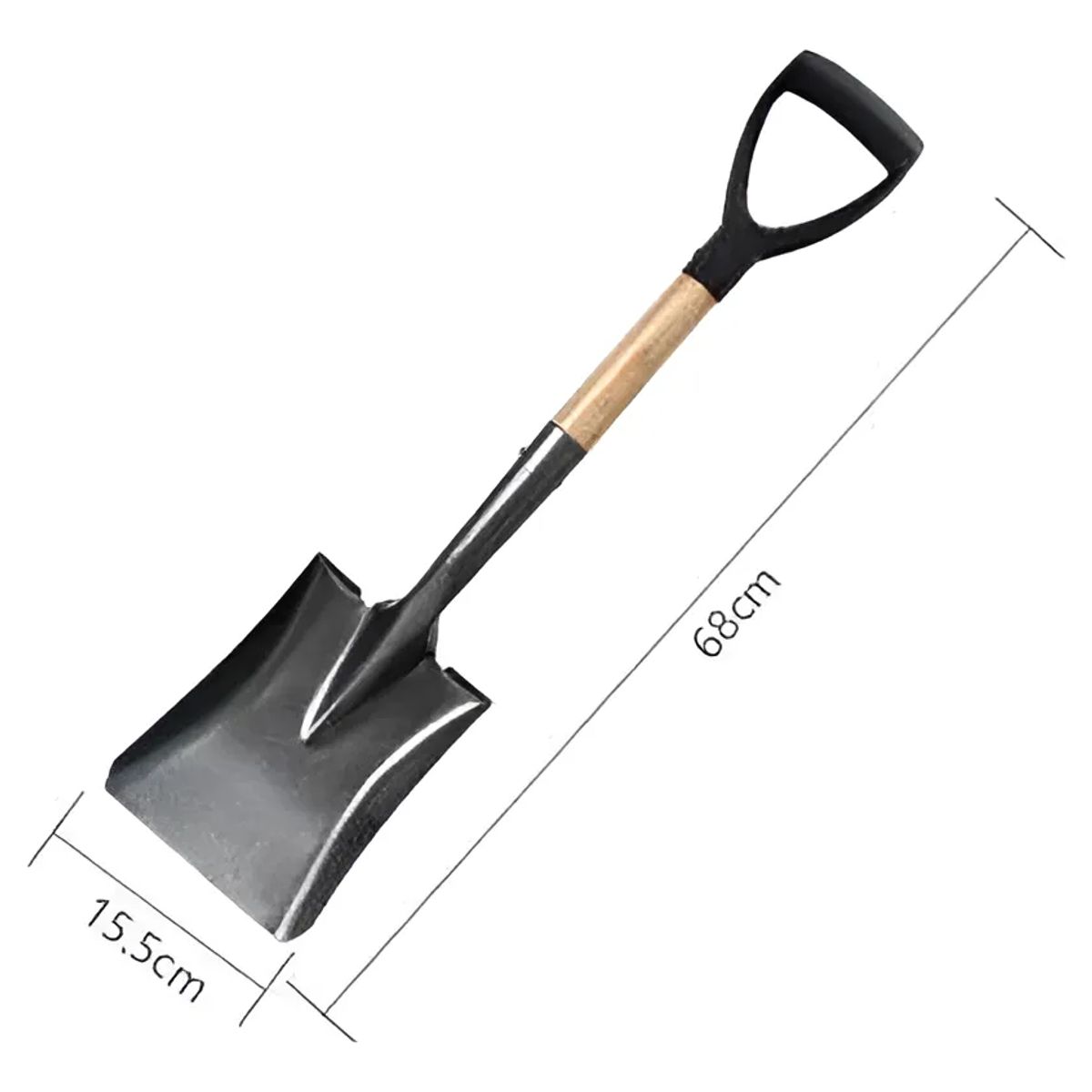 GENERICO - Pala Cuadrada Jardín Mango Madera 68cm