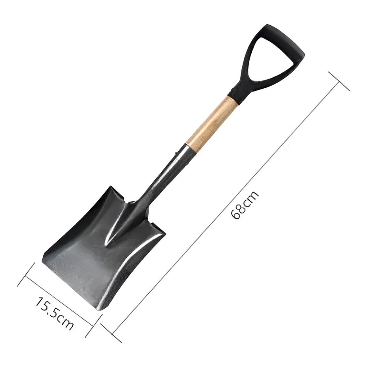 GENERICO - Pala Cuadrada Jardín Mango Madera 68cm