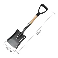 GENERICO - Pala Cuadrada Jardín Mango Madera 68cm