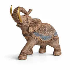 COLETTE - Figura Decorativa Adorno Resina Elefante Hindú M