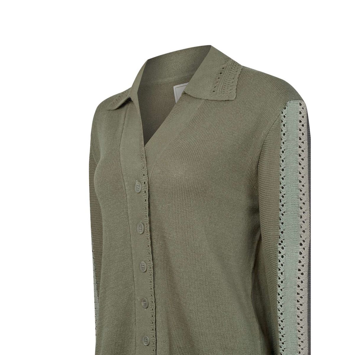 ROCKFORD - Sweater Algodón Orgánico Mujer Angelonia Verde ROCKFORD