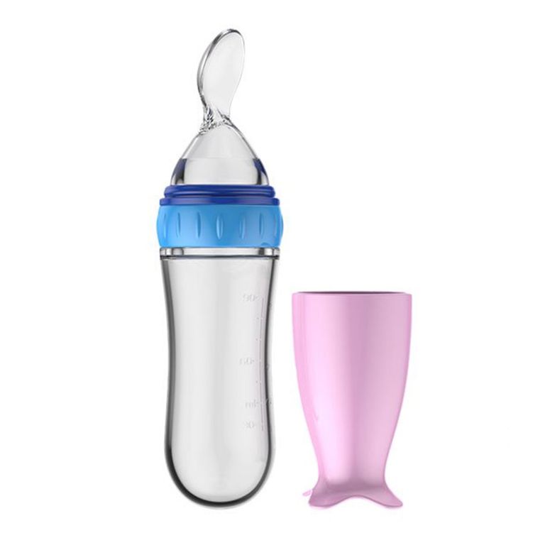 CUCHARA DE SILICONA PARA PAPILLA MORADA