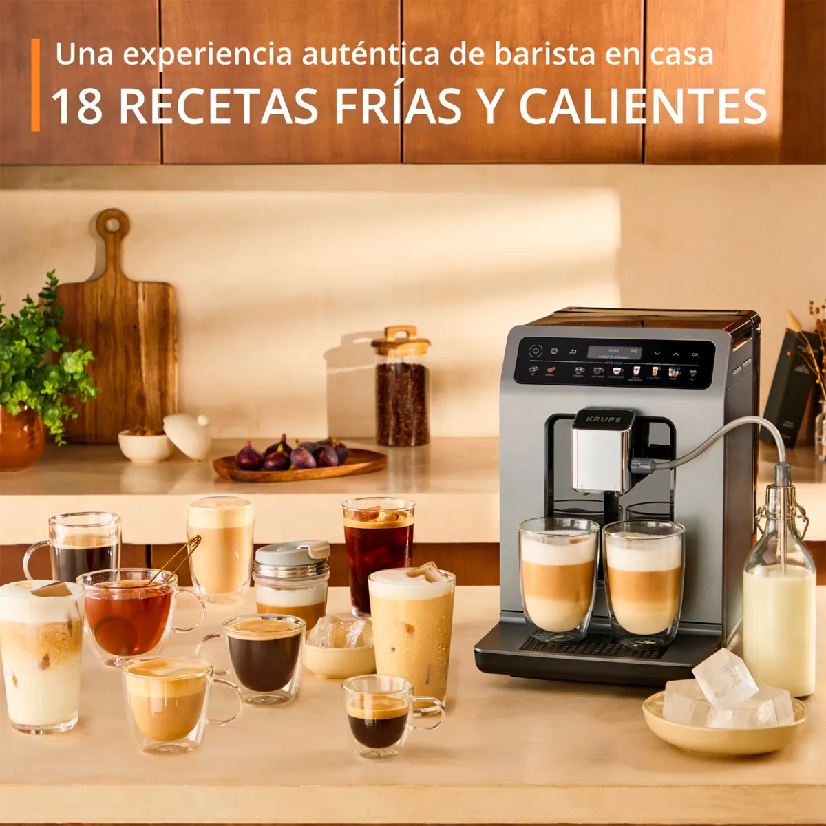 KRUPS - Cafetera Espresso Evidence Hot & Cold Krups