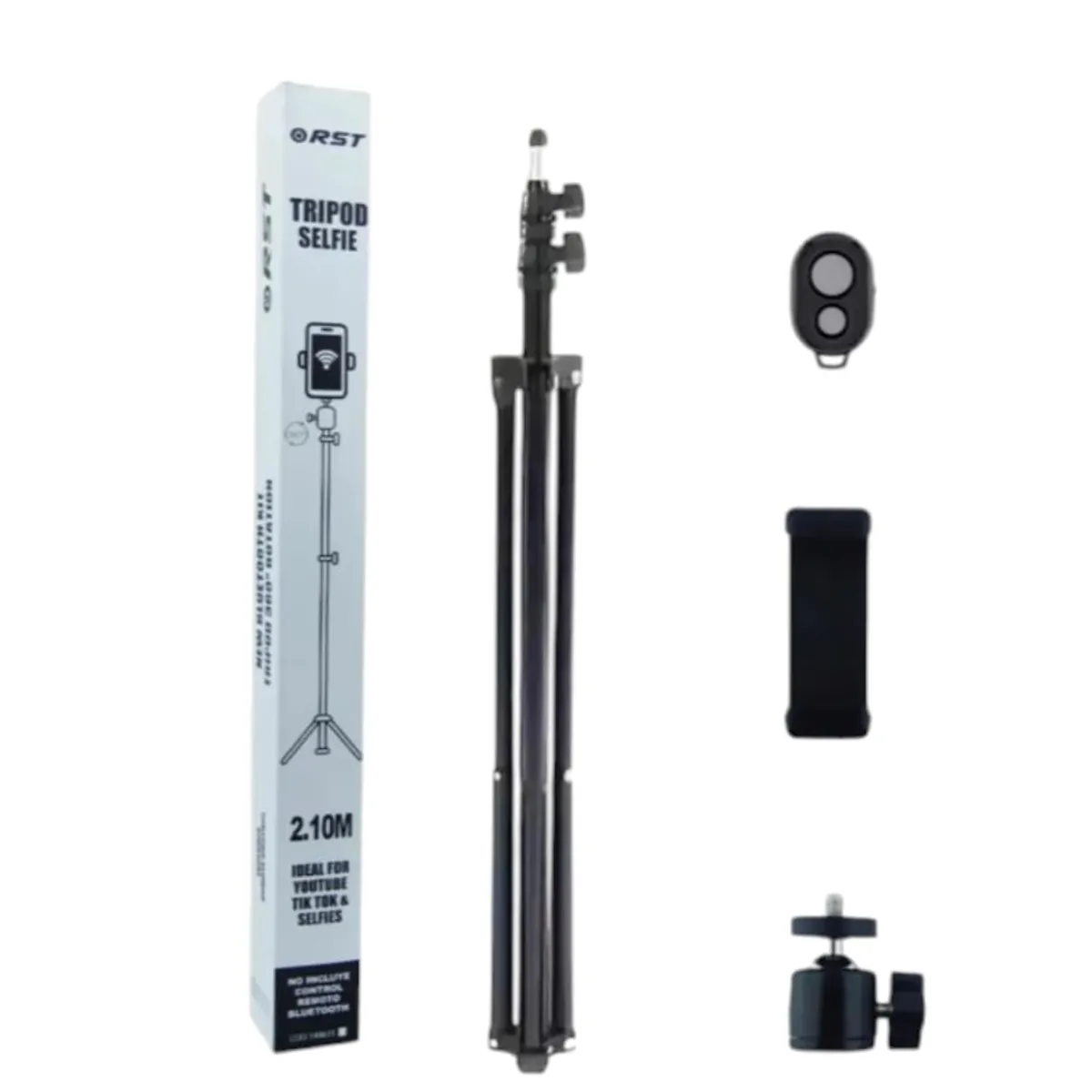 GENERICO - Tripode De 2.10 Mts Para Smartphone Con Control Bluetooth