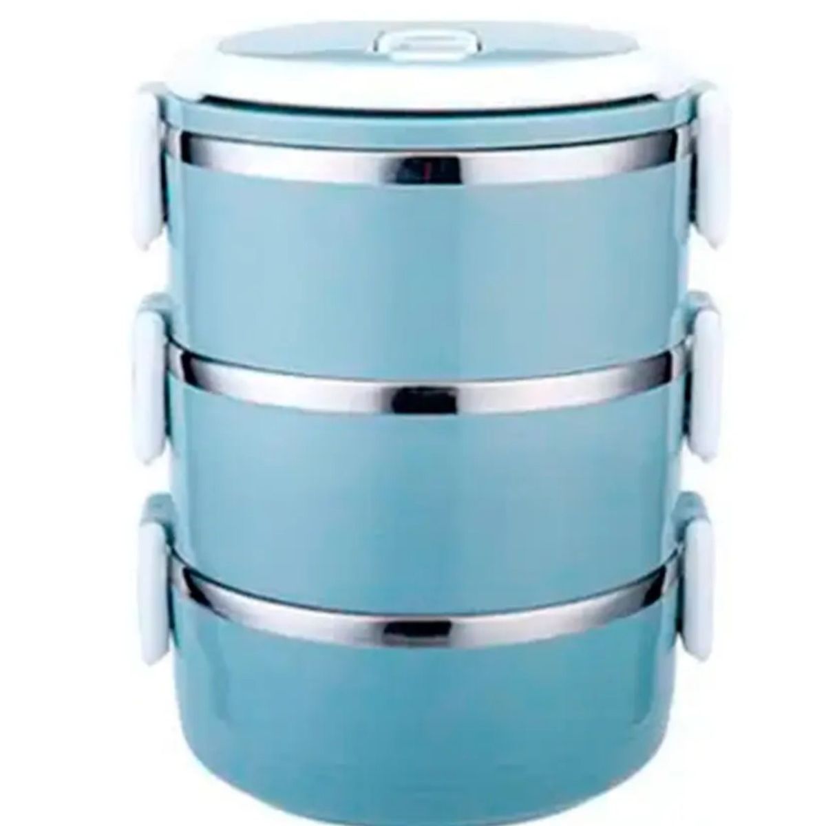 GENERICO - Lonchera Térmica Fiambrera 3 Niveles 2100ml Labg