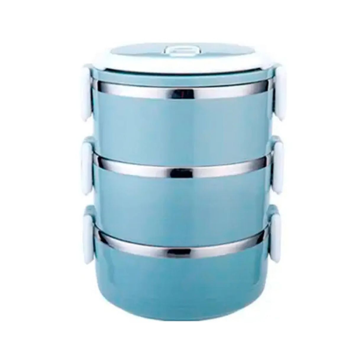 GENERICO - Lonchera Térmica Fiambrera 3 Niveles 2100ml Labg