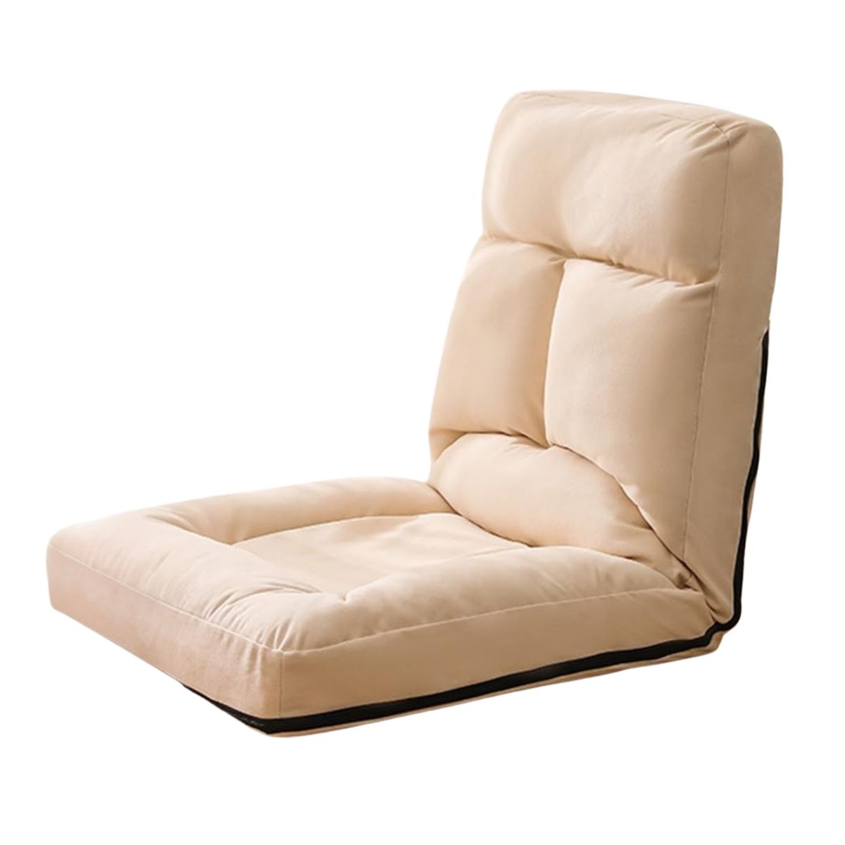 SOHOGAR - Sofá puff de piso reclinable gris