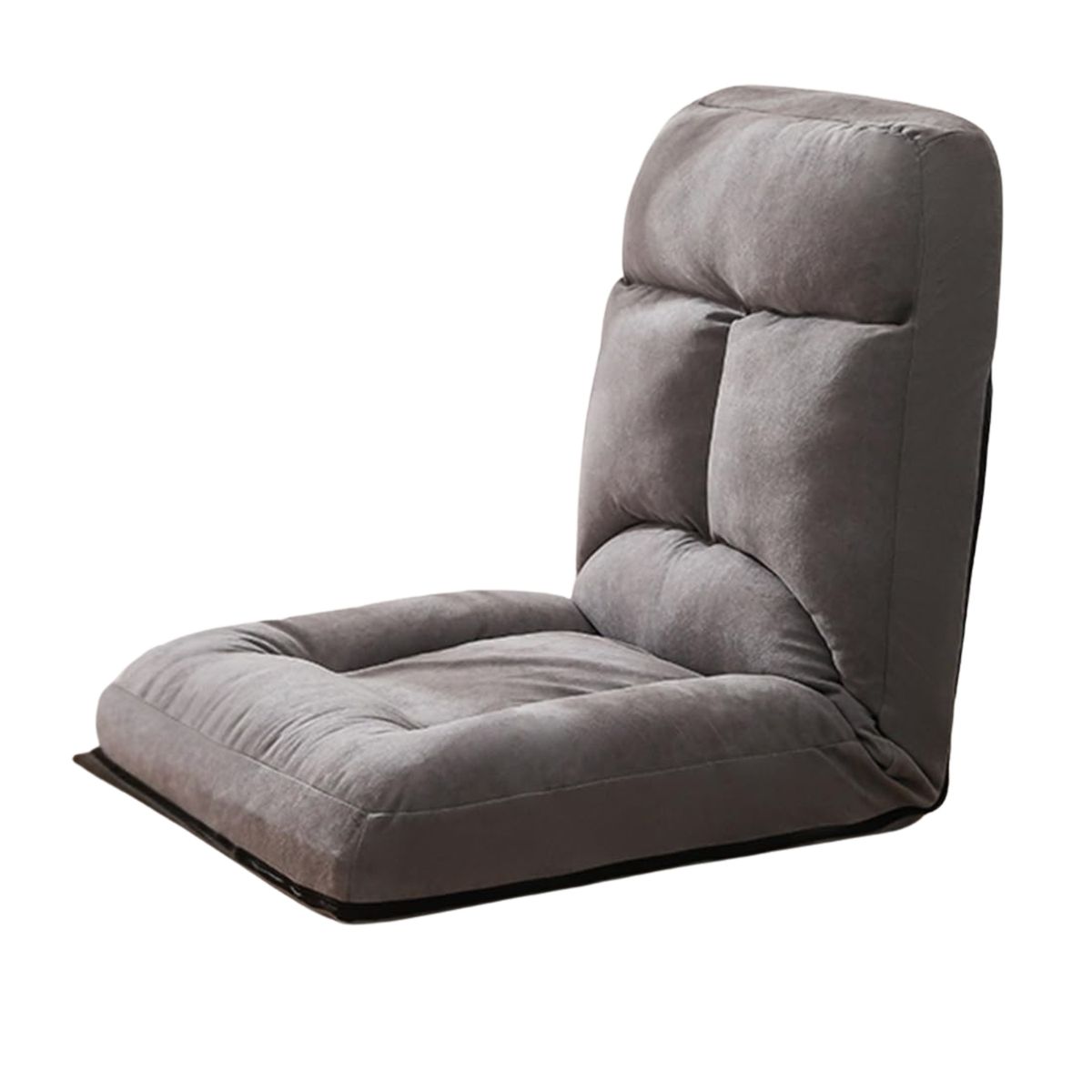 SOHOGAR - Sofá puff de piso reclinable gris