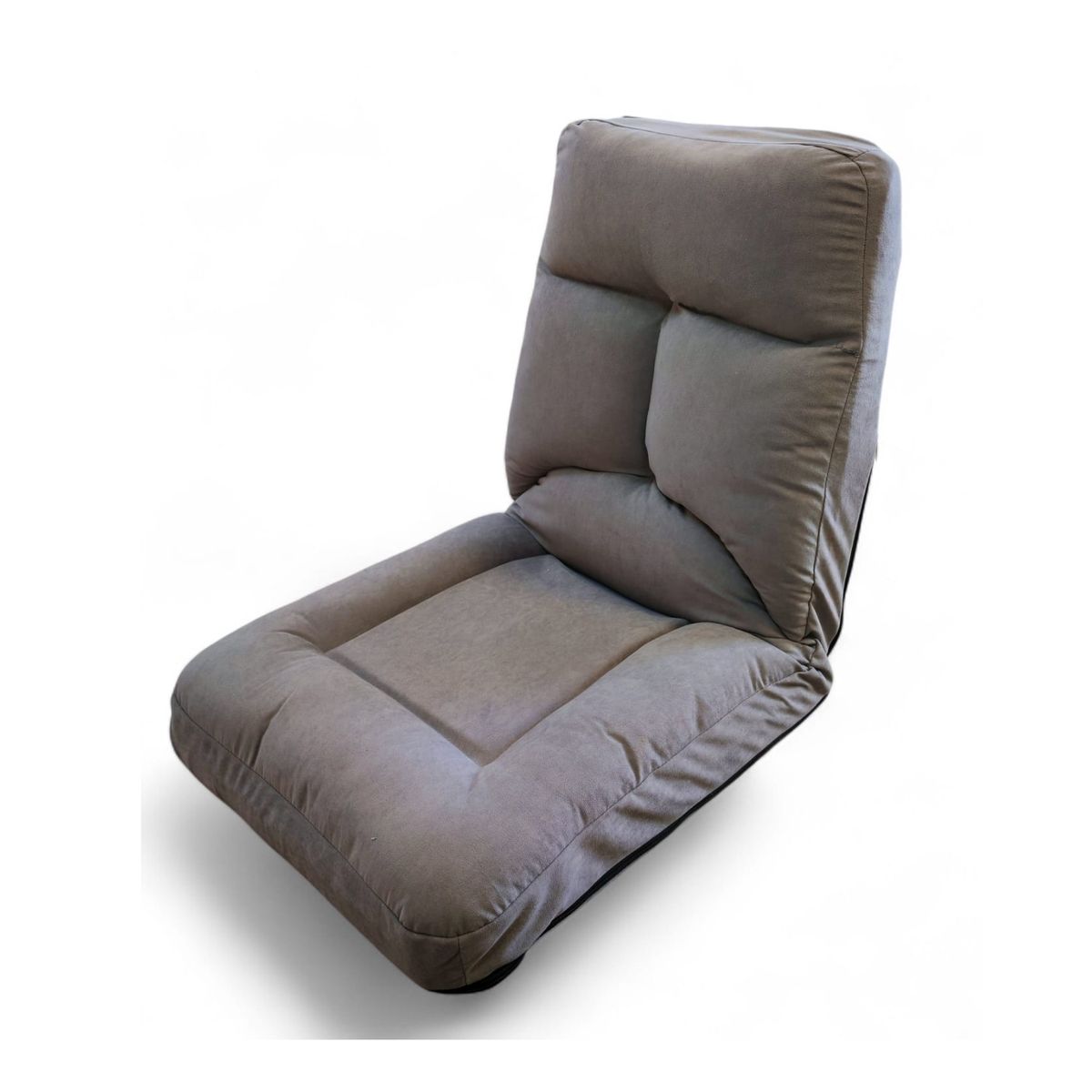 SOHOGAR - Sofá puff de piso reclinable gris