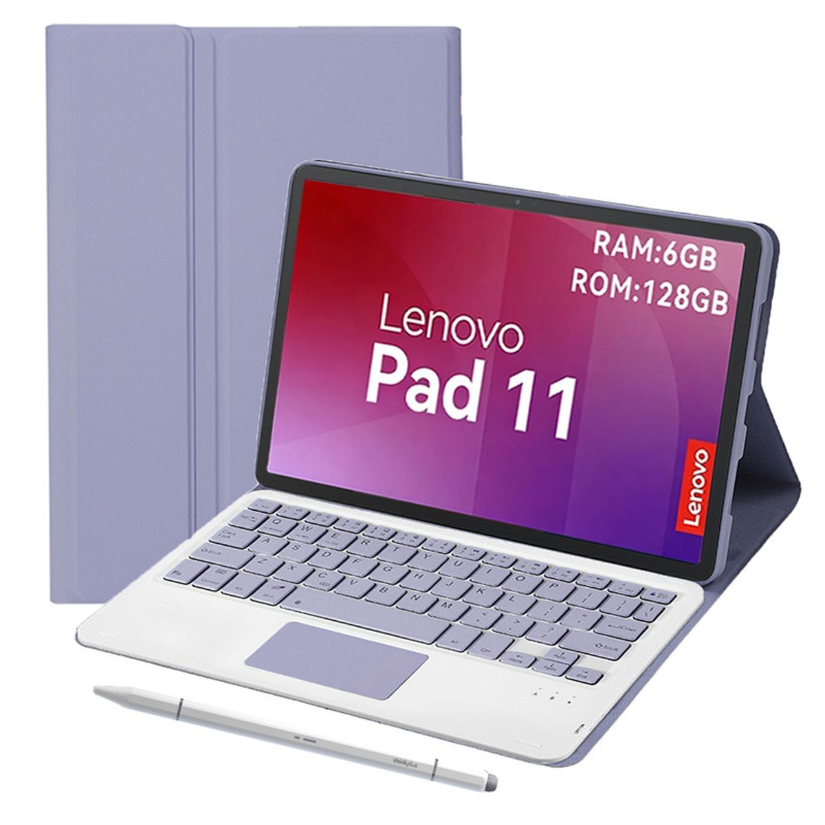 LENOVO - Tablet Lenovo  pad 11 2025 6+128GB  WIFI 2.5K-Gris+Teclado Morado+Lápiz táctil Lenovo
