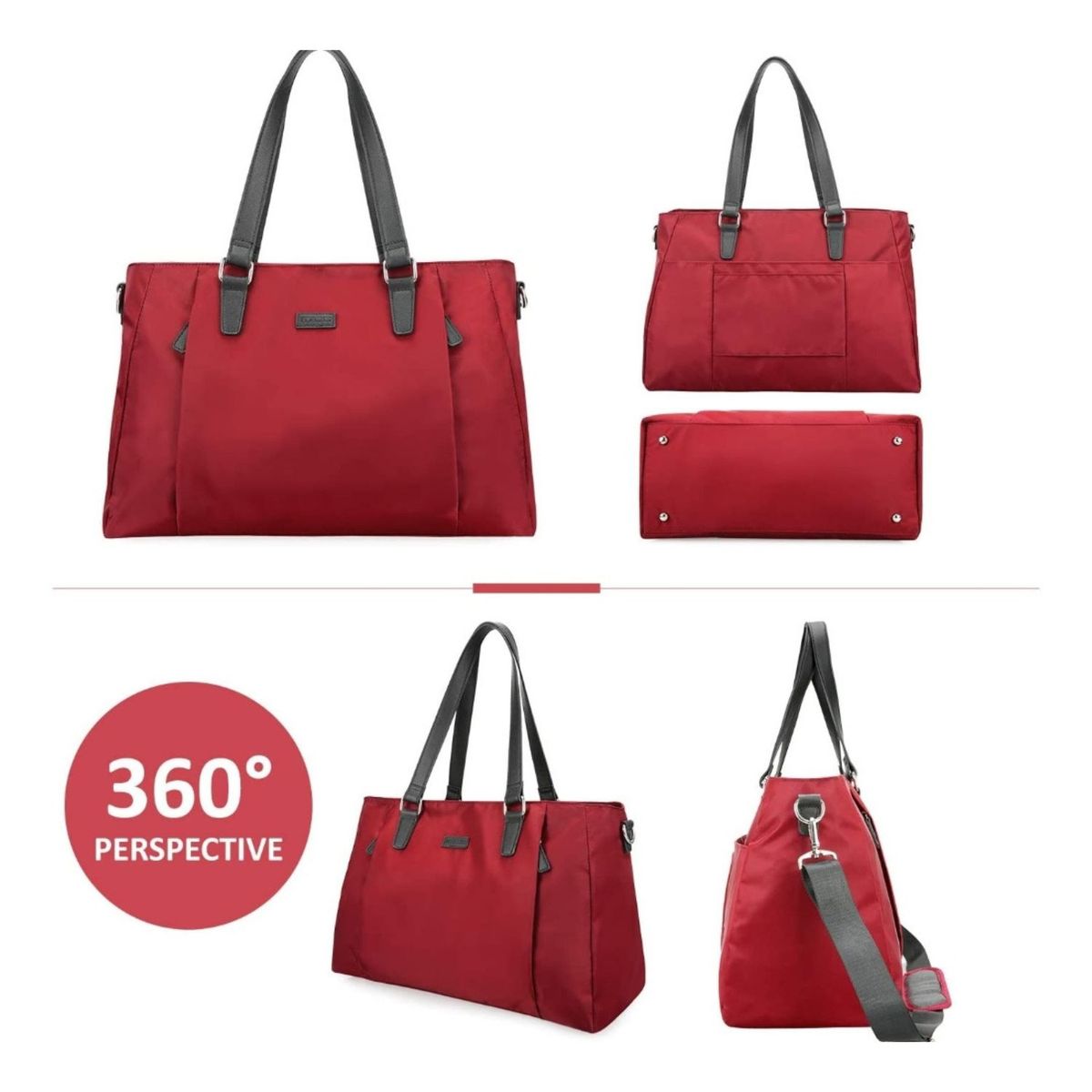 ECOSUSI - Ecosusi bolsa duffle con bolza de zapatos - Rojo