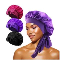 TIOZONEY - 3psc Gorro de Satén para Dormir