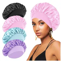 TIOZONEY - 4psc Gorro de Satén para Dormir