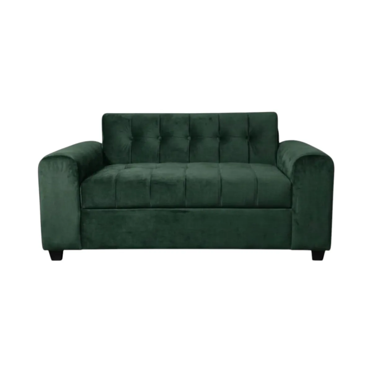 DISEÑOS VALESTRINI - SOFA DOS CUERPOS BRAZO REDONDO EN FELPA