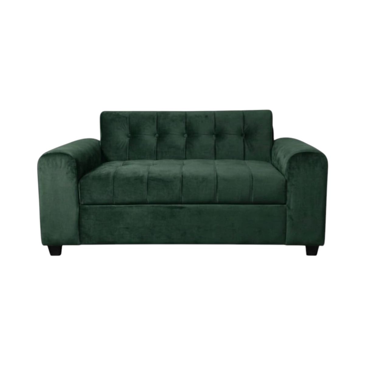 DISEÑOS VALESTRINI - SOFA DOS CUERPOS BRAZO REDONDO EN FELPA