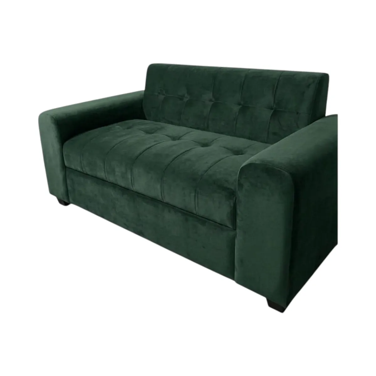 DISEÑOS VALESTRINI - SOFA DOS CUERPOS BRAZO REDONDO EN FELPA