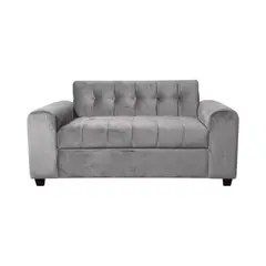 DISEÑOS VALESTRINI - SOFA DOS CUERPOS BRAZO REDONDO EN FELPA