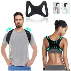 TIOZONEY - Corrector De Postura Invisible Unisex-Negro