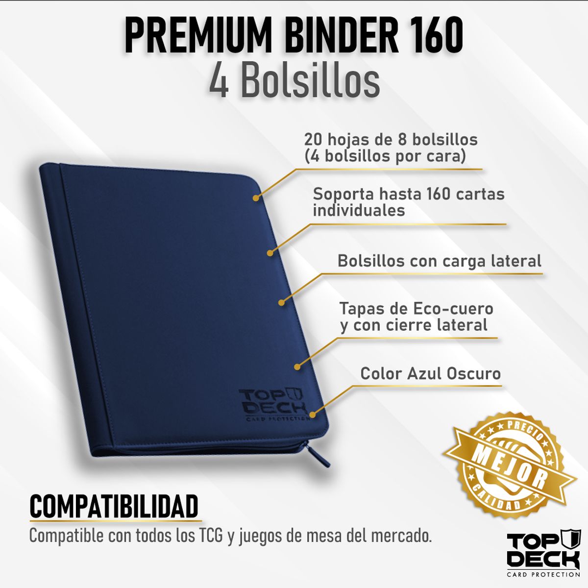 MITOS Y LEYENDAS - Carpeta Premium - TOPDECK 160 color Azul