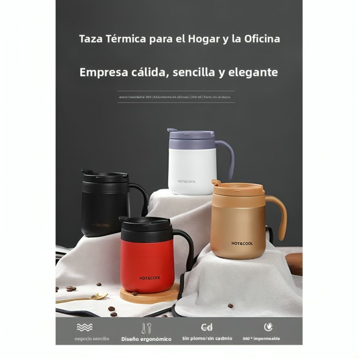 GENERICO - TAZA DE AGUA PORTATIL 500ML